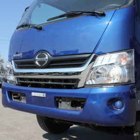 blue hino truck grill