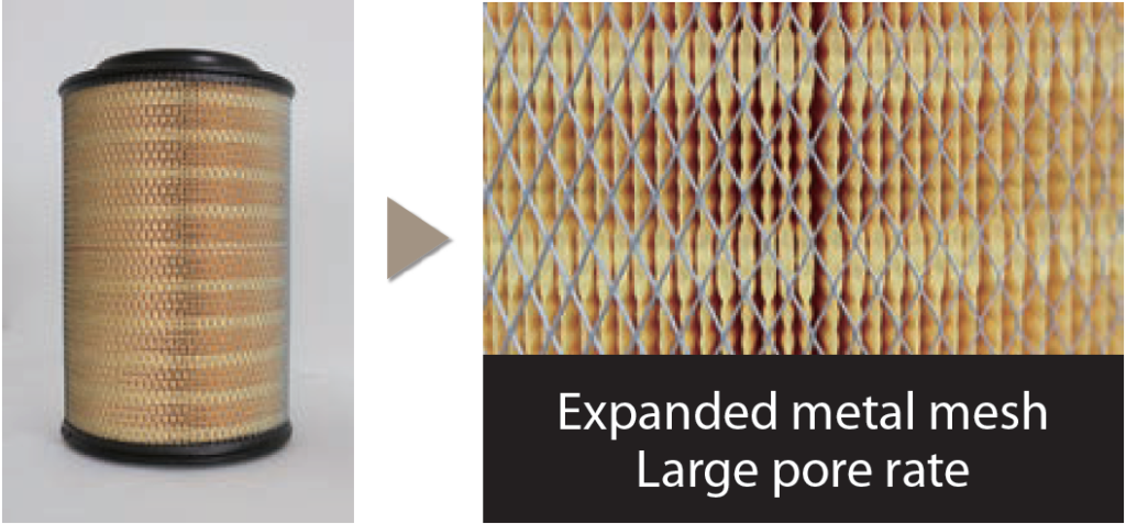 Expanded metal mesh Large pore rate
