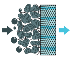 graphic of dirt being filtered